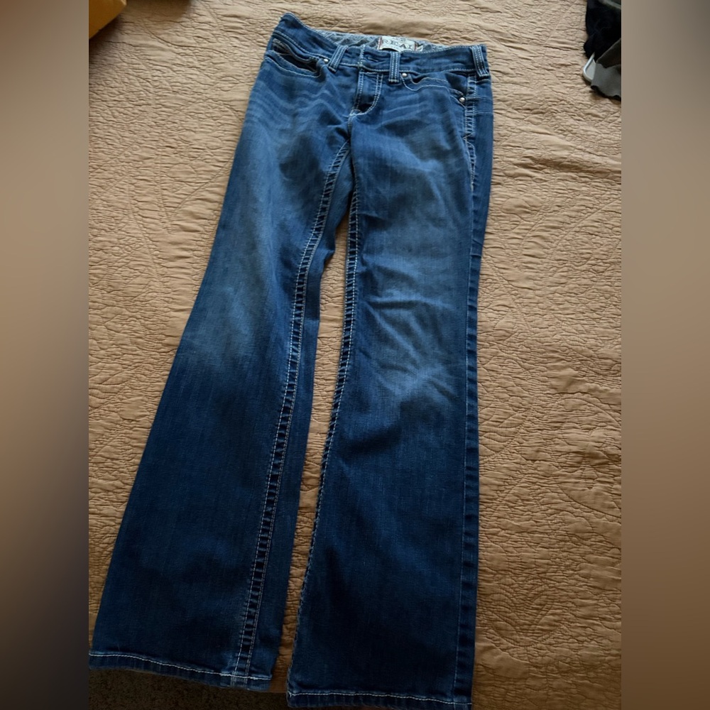 Ariat Women's Flare Jeans in Deep Blue